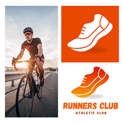 Runners Club Logo 3d branding design graphic design illustration logo typography ui ux vector