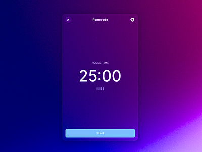 Pomerode - Minimal Focus Timer app desktop linux minimalism open source pomodoro productivityapp ux design