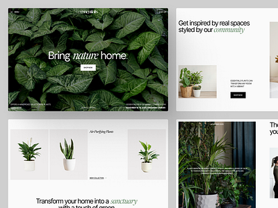 Essentials - Plant E-commerce Landing Page Exploration clean clean design design ecommerceui elegantdesign landing page minimalsist modern plantecommerce ui uidesign uiux uiuxshowcase webdesigninspiration website webui