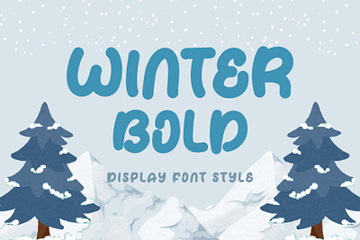 Winter Bold beautiful branding christmas cute design display font font design graphic design handwritten illustration logo playful