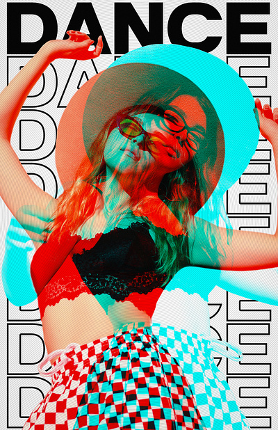 Dance Dance Dance adobe photshop dance dancing graphic design photo manipulation photoshop poster woman