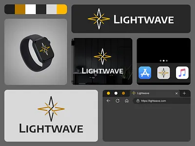 Lightwave branding graphic design logo