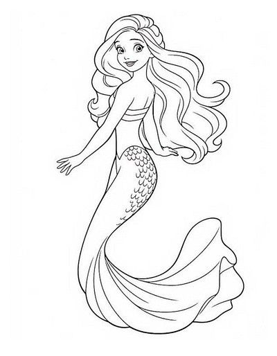 Mermaid Coloring Pages