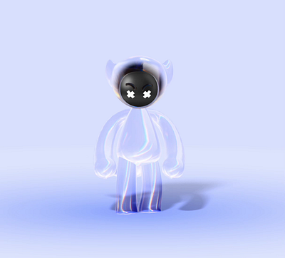 Interactive Character 3d 3dart character coolcharacter glass illustration interactive3d interactivedesign learning materials modelling spline uiux