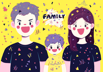 family branding graphic design illustration