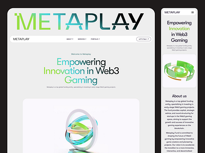 Web3 gaming platform, landing page branding community crypto design landingpage meta ui web3