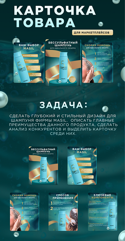 ДИЗАЙН ИНФОГРАФИКИ graphic design дизайн инфографика карточка товара товар шампунь
