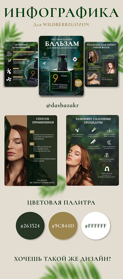 ИНФОГРАФИКА ДЛЯ МАРКЕТПЛЕЙСОВ главный графический дизайн дизаййн инфографика карточка маркетплейсы масло слайд товар