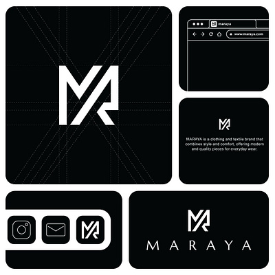 MARAYA LOGO DESIGN 3d animation branding dribbble fyp graphic design logo logos motion graphics new viral