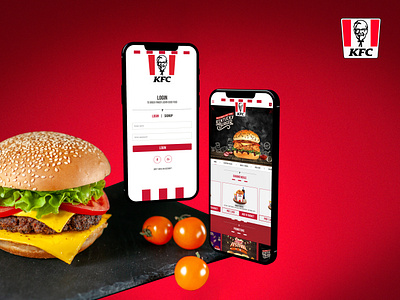 KFC Mobile UI Design Project app app design food app kfc mobile app online order redesign ui design ui ux ui ux design