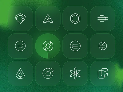 Crypto Icons Set app icons crypto crypto icon icon icon illustration iconography icons iconset interface icon line icons vector icon web icon