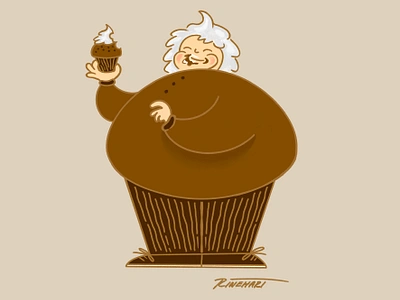 Muffin Top art cartoon design drawing food graphic design graphicdesign illustration muffin