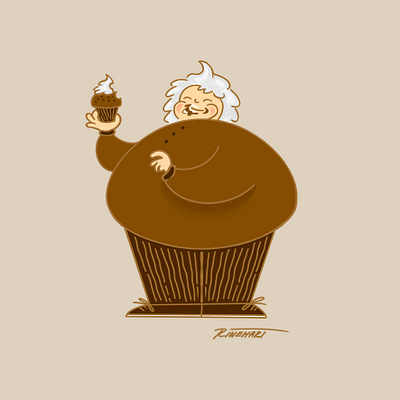 Muffin Top art cartoon design drawing food graphic design graphicdesign illustration muffin