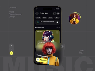 Music Streaming App Design app design apple music audio book clean app design dark theme homieslab live streaming mobile app modern design music music app music app ui kit music application music player music streaming app player ui streaming streaming app streaming service video streaming