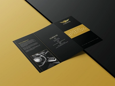 Le Club Automobile Trifold Brochure adobe indesign automobile brochure branding brochure catalog clean design creative design graphic design luxury brochure trifold brochure