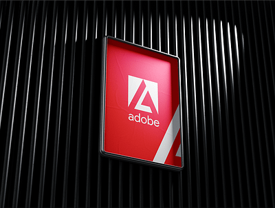 Adobe Logo Rebrand Concept 3d branding graphic design logo