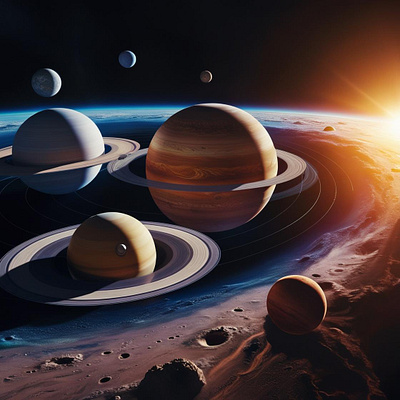 planets 3d abstract art adobe behance branding canva design dribbble galaxy graphic design illustration minimaldesign photoshop planets space ui vector