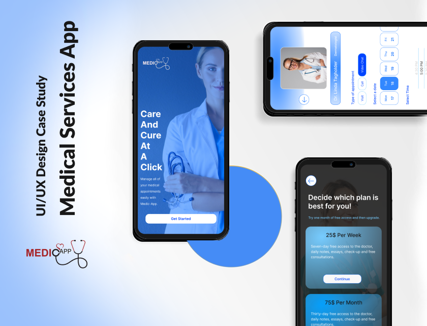 Medical Service App app branding design graphic design illustration logo typography u ui ux