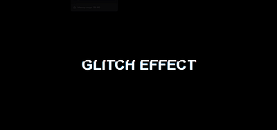 Glitch Text Effect animation css design frontenddev frontenddeveloper html motion graphics ui webdeveloper webdevelopment