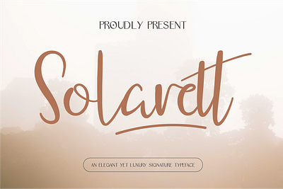 Solarett - Elegant Luxury Signature Handwritten | Free Font branding design elegant font free font graphic design handwritten illustration logo luxury modern script signature font type design typeface typography ui