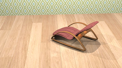 Relax chair 3d chair graphic design interior