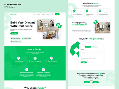 Interior Design Website design home construction interior design landing page ui ui design ux ux design web design