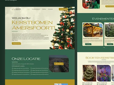 Christmas Tree Website christmas christmas tree design holiday landing page ui ui design ux ux design web design