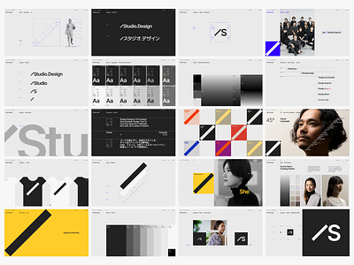 Brand Identity | Next-Gen Site Builder, Studio.Design [5/6] design grid guidelines minimalist modern portfolio ui ux web web design webdesign website