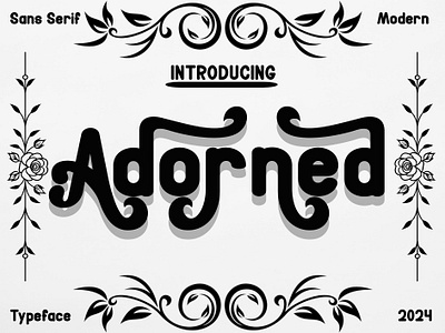 Adorned 3d animation branding design font fonts graphic design handwritten fonts illustration logo motion graphics typeface typography ui