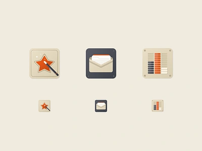 Cassettte futurism analytics design futurism icons illustration magic mailbox rating retro star stats tools ui