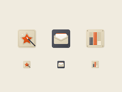 Cassettte futurism analytics design futurism icons illustration magic mailbox rating retro star stats tools ui