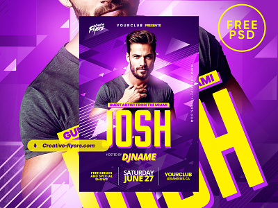 Free Dj Artist Flyer Template creative flyers creativeflyer dj design dj flyer dj template flyer template free flyer free psd free templates graphic design nightclub photoshop psd psd flyer