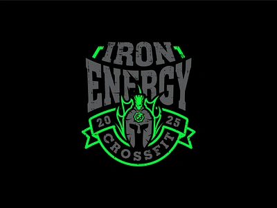 Iron Energy Crossfit club energy graphic design iron