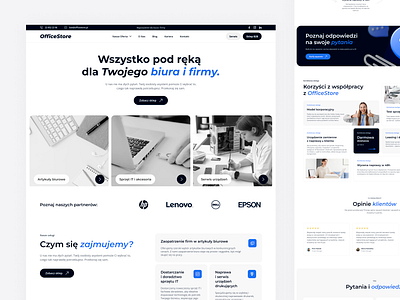 Officestore - Intuitive and modern homepage cleandesign corporatewebsite design figma landingpage moderndesign officestore responsive typography ui uiuxdesign userfriendly ux webdesign