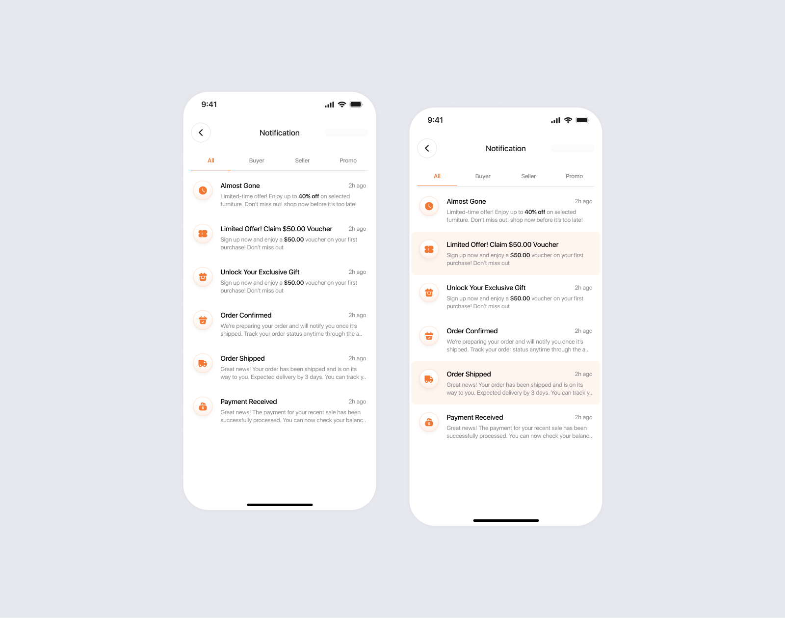 Furnio | Notification Screen Mobile App animation furniture graphic design mobile app notification ui user experience user flow user interfaces