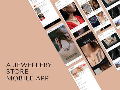 Jewellery Store Mobile App UI 3d animation branding design figma graphic design illustration logo motion graphics ui vector