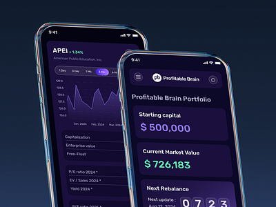 Investment Portfolio Platform Mobile Design dashboard investment investors mobile mobile design platform trading ui design web app web design