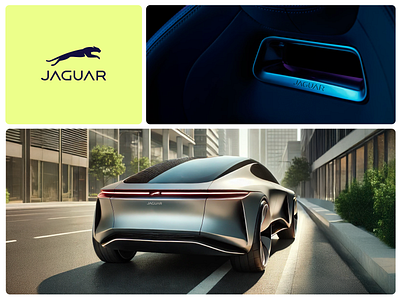 Jaguar - Rebrand Concept branddesign branding car concept futuristic jaguar logo mockup rebrand redesign