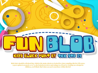 Fun Blob – Funny Kids Font branding bubble cheerful children display font font fun funny gaming movie playful poster youtube