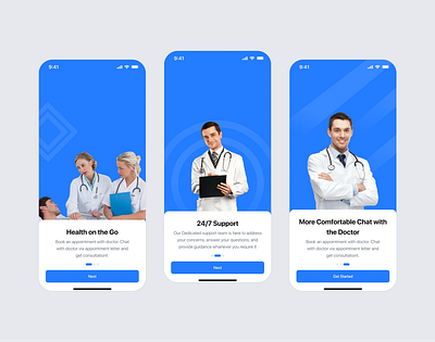 HealthCare | Onboarding Screen Mobile App animation graphic design health illustration mobile app ui user experience user flow user interfaces