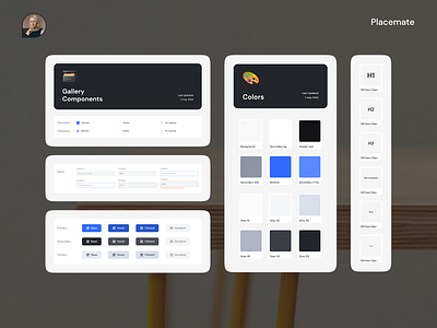 Design System ✦ Placemate accessible ui color palette component library consistent ui coworking coworking platform coworking spaces design principles design system design tokens figma components reusable scalable design systematic design typography guide ui guidelines ui patterns ux framework visual consistency workspace