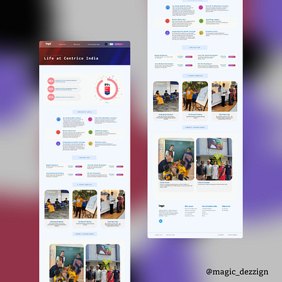 Inside life page[Company name] : Light theme app branding design graphic design illustration logo typography ui ux vector