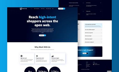 Ads Landing page design illustration landing page redesign ux webflow webflow website website