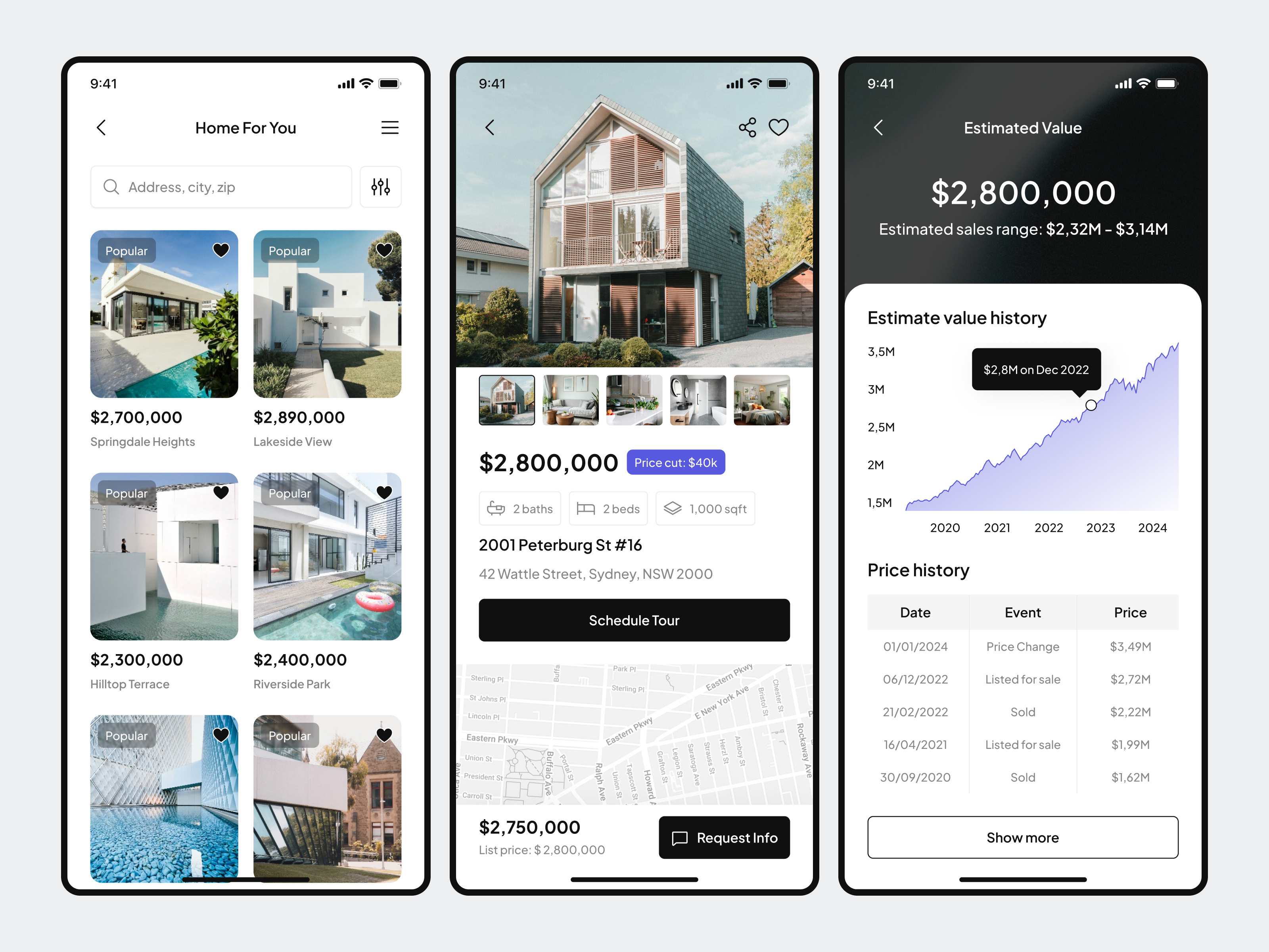 Example of Real Estate Mobile App