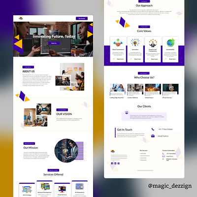 Landing Page app branding design graphic design illustration logo typography ui ux vector