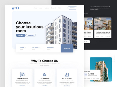 Real Estate Concept Website building ceative design real estate real estate website trends 2024 uiux 2024