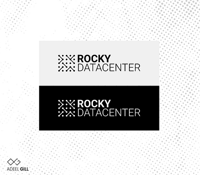 LOGO DESIGN- ROCKY DATACENTER branding graphic design logo ui