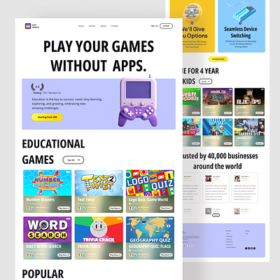 My new project Learn Games.io 3d animation branding graphic design logo motion graphics ui