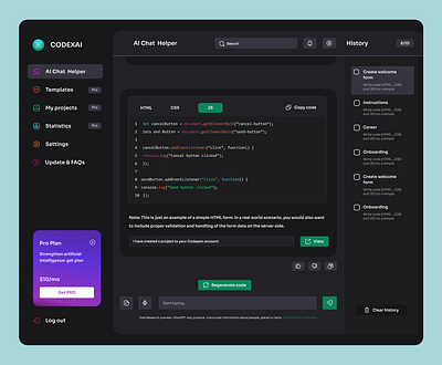 CodeGPT - AI Programming Tool ai programming ui uiux ux web design