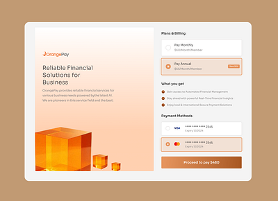 ORANGE PAY PAYMENT fintech saas subscriptionpayment uidesign uiuxdesign uxdesign web design